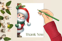 Christmas Peeking Around Corner Clipart Bundle - CraftNest - Digital Crafting and Art