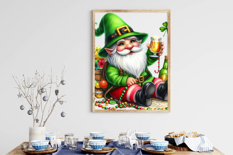 St Patrick's Gnomes Clipart Bundle - CraftNest - Digital Crafting and Art