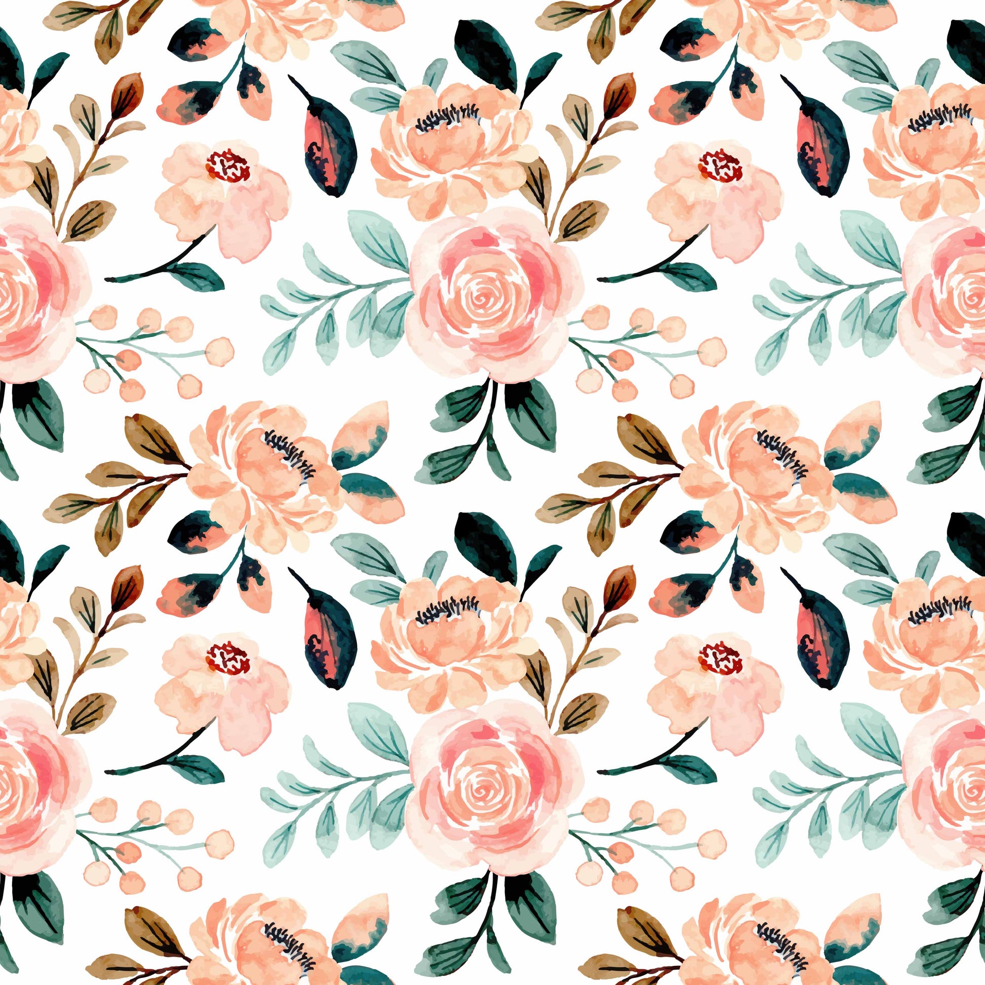 Spring Flower Seamless Digital Paper - CraftNest - Digital Crafting and Art