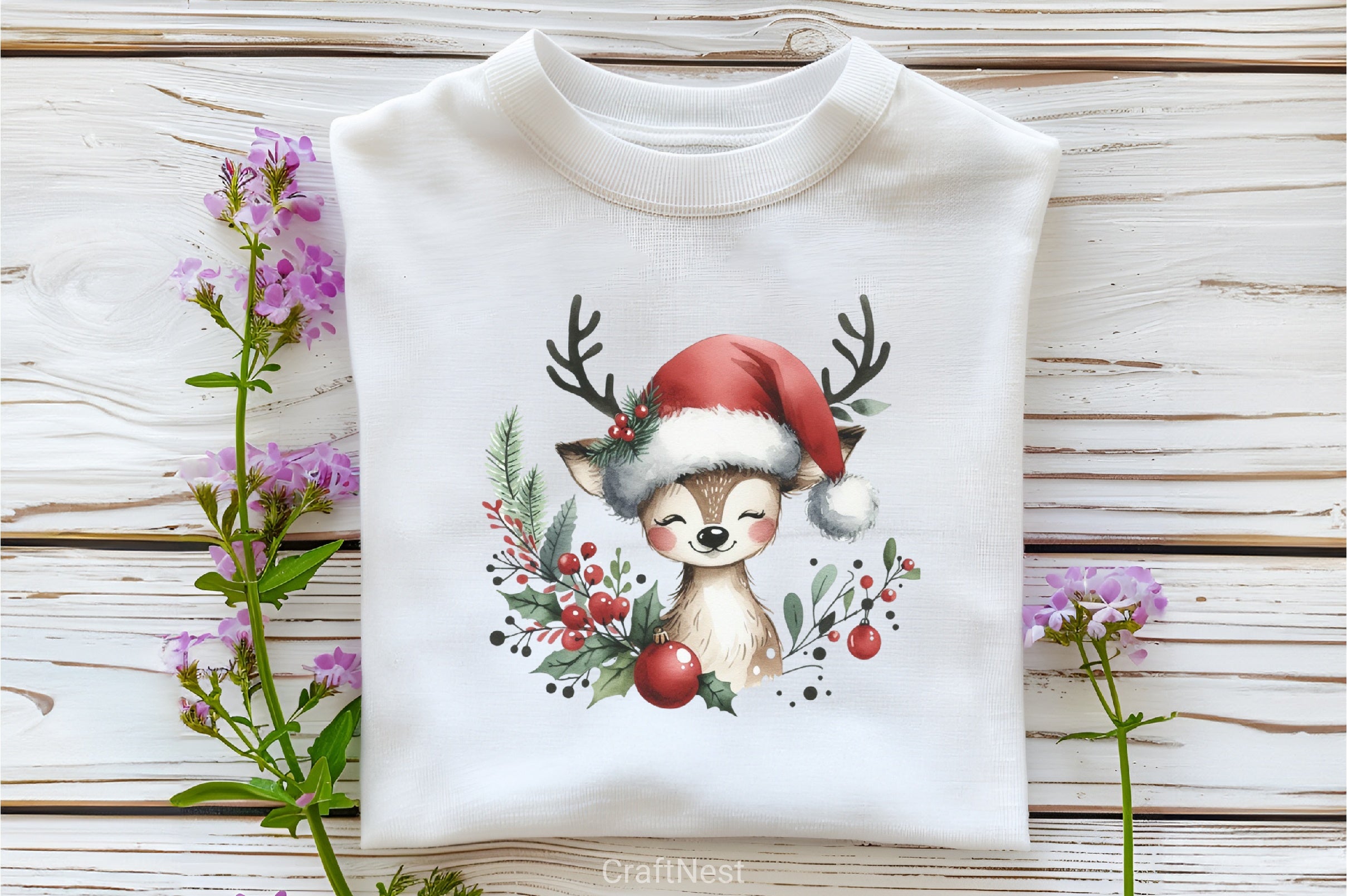 Christmas Reindeer Clipart Bundle 9 - CraftNest - Digital Crafting and Art