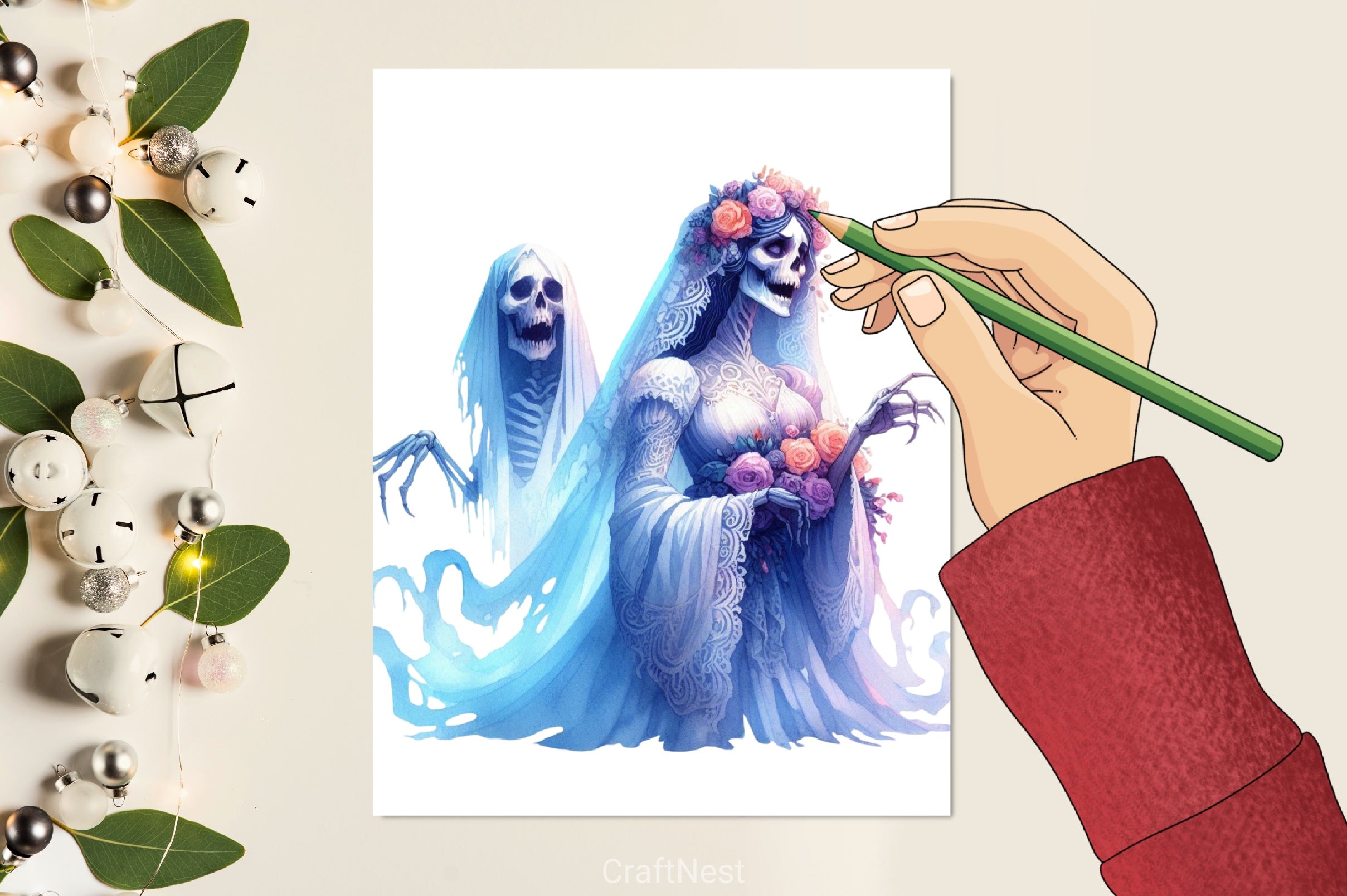 Ghost Bride Clipart Bundle - CraftNest - Digital Crafting and Art