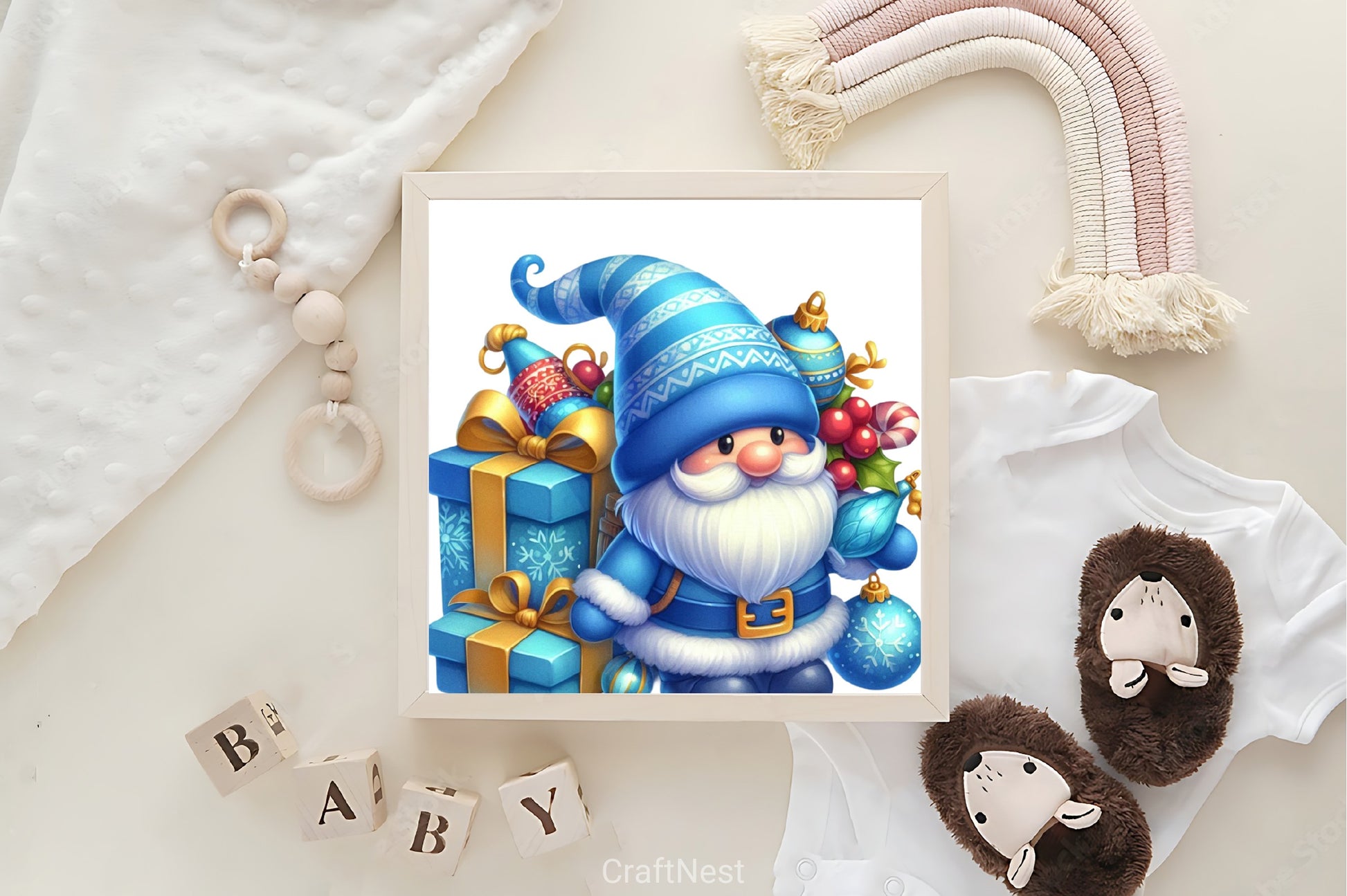 Blue Santa Clipart Bundle - CraftNest - Digital Crafting and Art