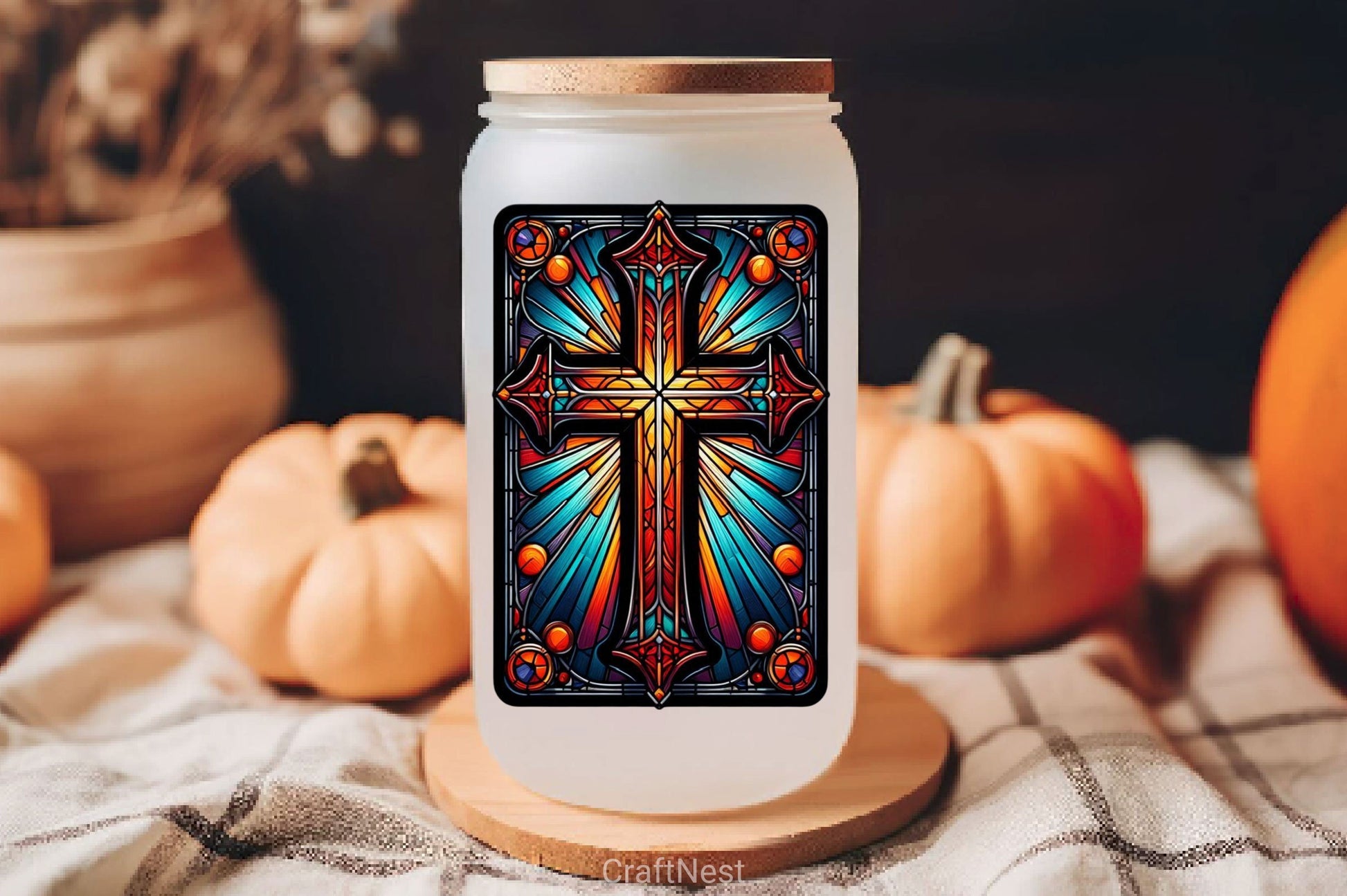 Stained Glass Cross Tarot Card Clipart Bundle 6 - CraftNest - Digital Crafting and Art