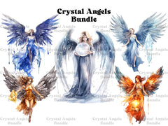 Crystal Angels Clipart - CraftNest