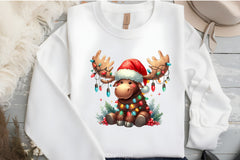 Christmas Moose Clipart Bundle - CraftNest - Digital Crafting and Art