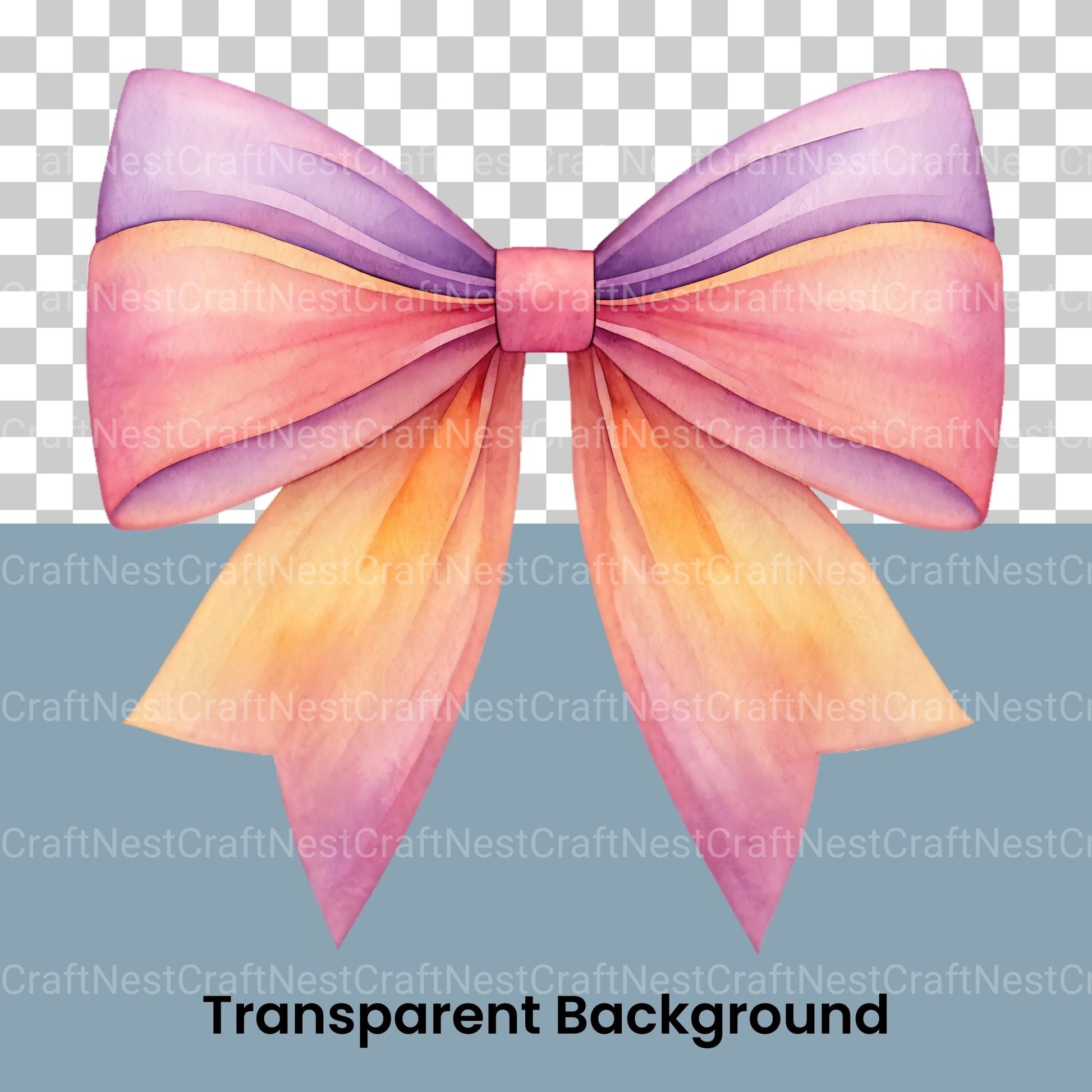 Pastel Bows Clipart Bundle - CraftNest - Digital Crafting and Art