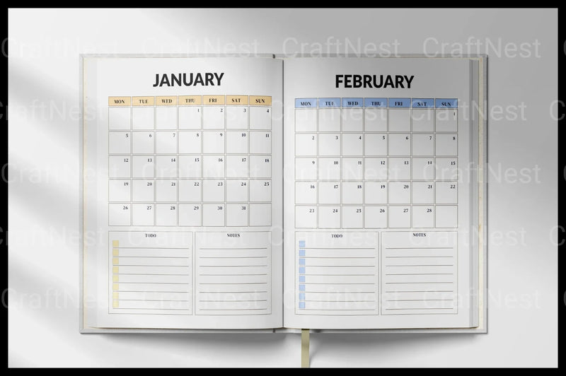 Weekly Planner Starting at 100 - CraftNest - Digital Crafting and Art