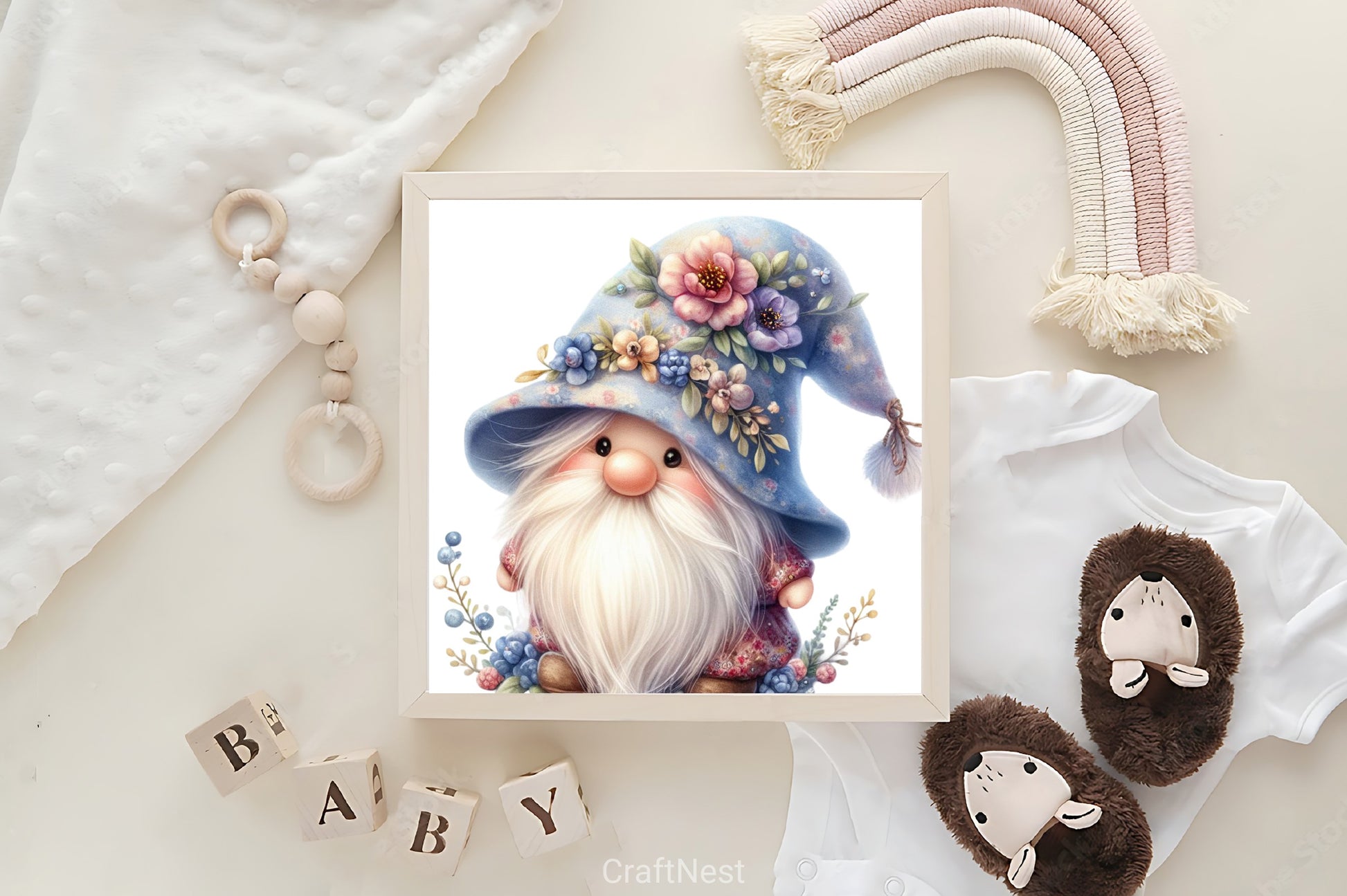 Boho Gnome Clipart Bundle - CraftNest - Digital Crafting and Art