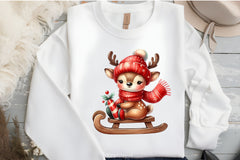 Christmas Reindeer Clipart Bundle 7 - CraftNest - Digital Crafting and Art