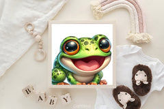 Cute Baby Frog Clipart Bundle - CraftNest - Digital Crafting and Art