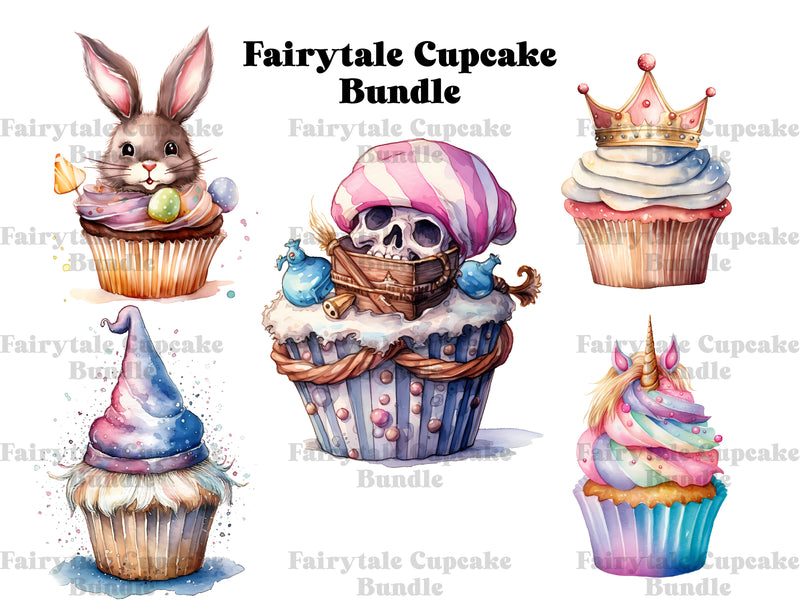 Fairytale Cupcakes Clipart - CraftNest