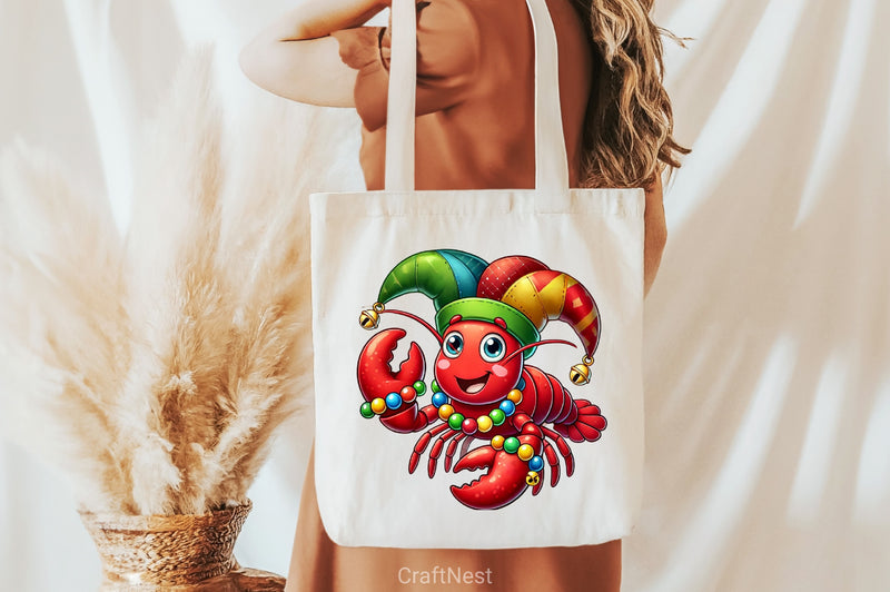 Lobster Mardi Gras Clipart Bundle 2 - CraftNest - Digital Crafting and Art