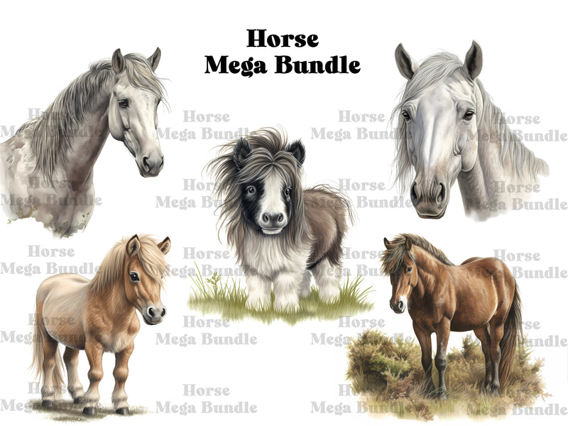 Horses Clipart - CraftNest