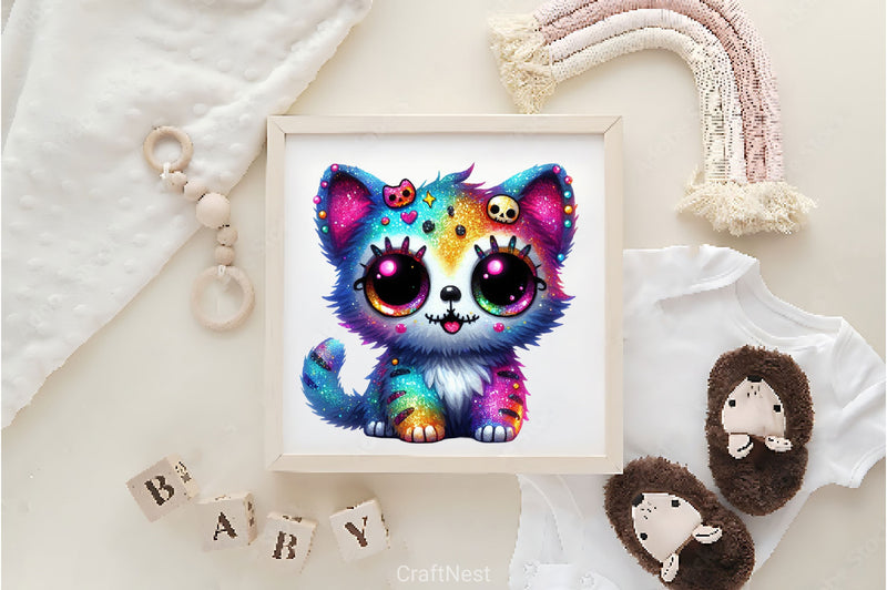 Cute Zombie Cat Clipart Bundle 2 - CraftNest - Digital Crafting and Art