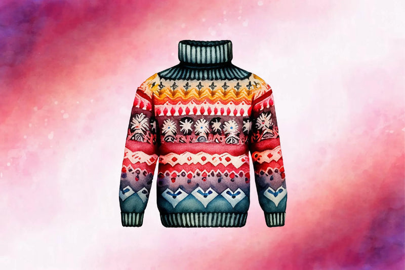 Christmas Sweater Clipart Bundle 1 - CraftNest - Digital Crafting and Art