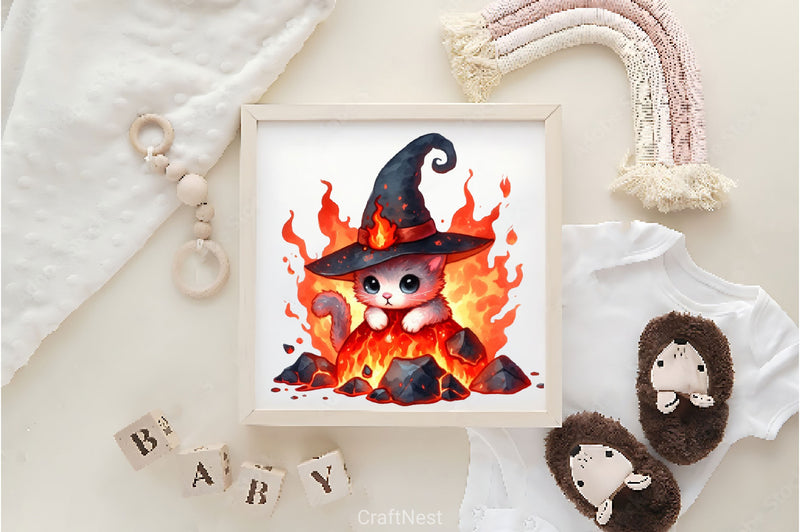 Witch Cat Clipart Bundle - CraftNest - Digital Crafting and Art