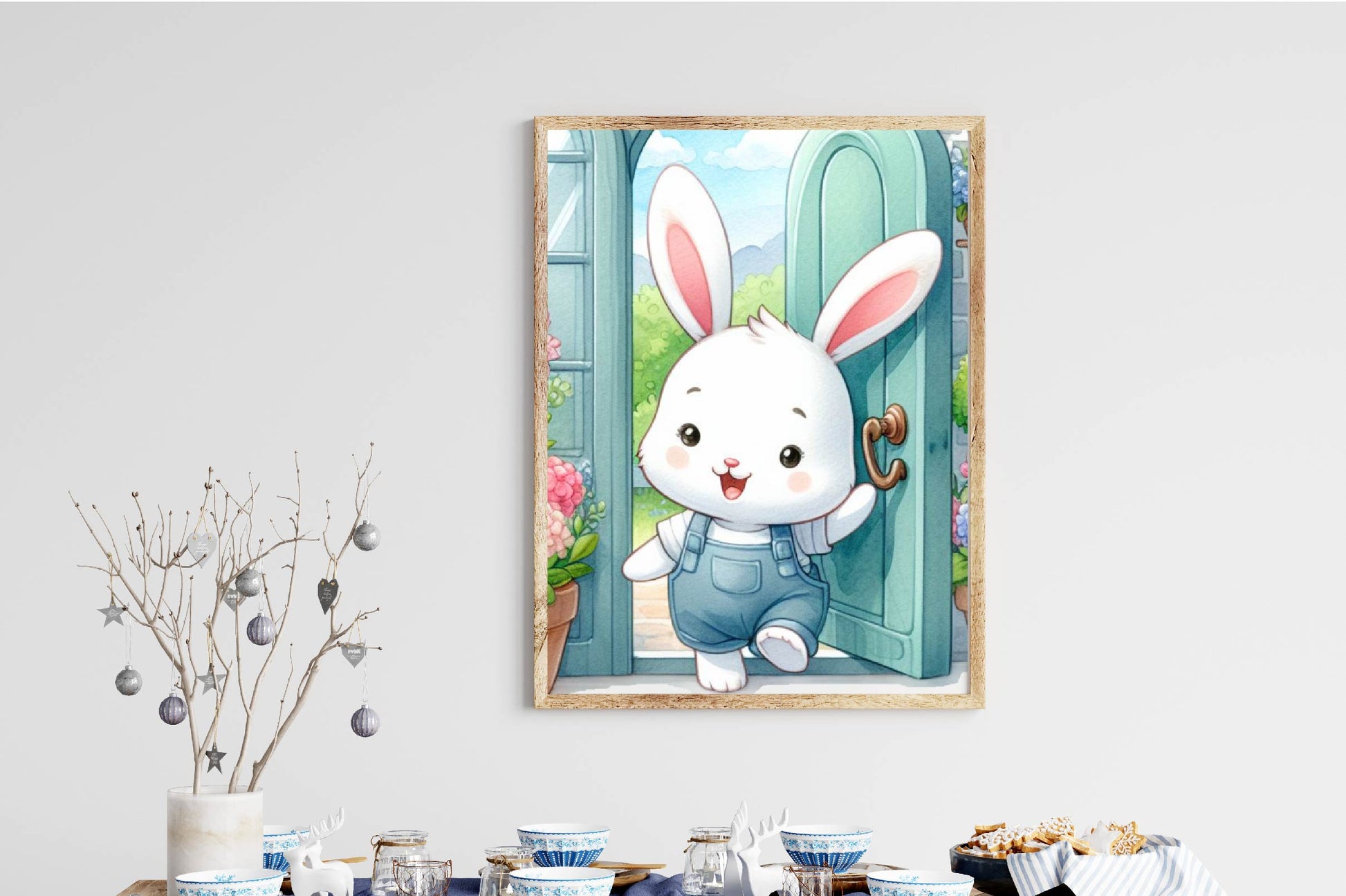 Rabbit Open The Door Clipart Bundle - CraftNest - Digital Crafting and Art