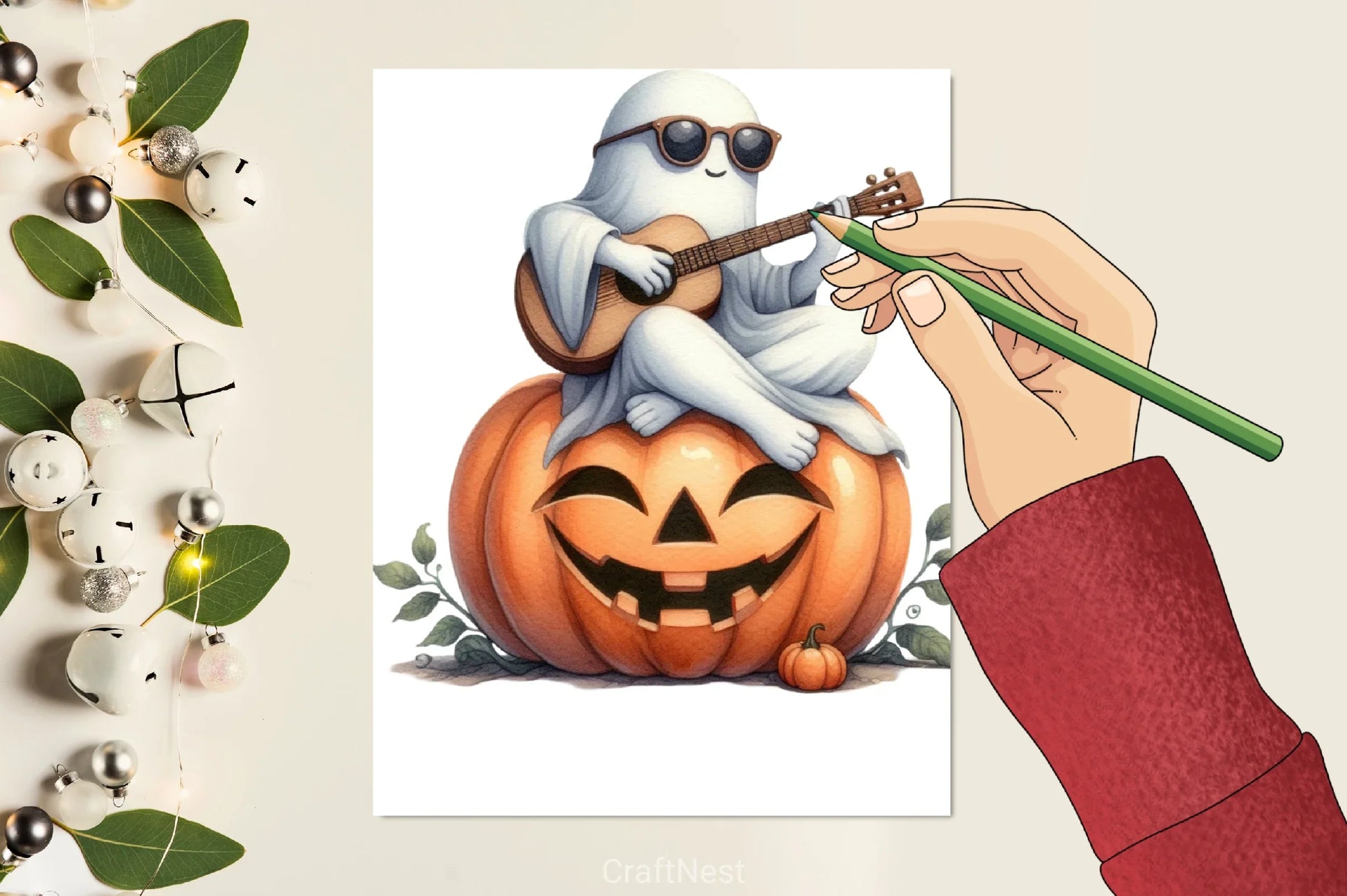 Cute Musician Ghost Clipart Bundle - CraftNest - Digital Crafting and Art