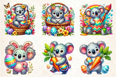Koala Easter Clipart Bundle - CraftNest - Digital Crafting and Art
