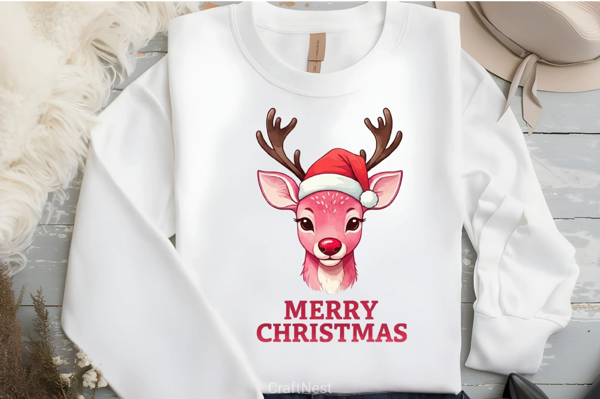 Reindeer Christmas Clipart Bundle - CraftNest - Digital Crafting and Art