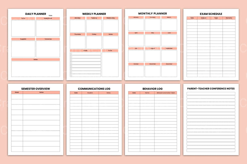 Teacher Management Binder for Effective Classroom Organization - CraftNest - Digital Crafting and Art