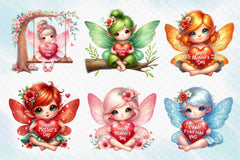 Mothers Day Cute Fairy Clipart Bundle - CraftNest - Digital Crafting and Art