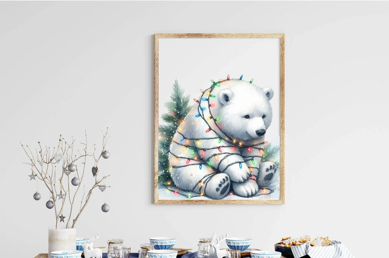 Christmas Polar Bear Clipart Bundle 5 - CraftNest - Digital Crafting and Art