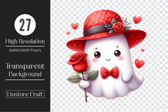 Valentine's Ghosts Clipart Bundle - CraftNest - Digital Crafting and Art