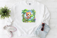 Jungle Cat Clipart Bundle - CraftNest - Digital Crafting and Art