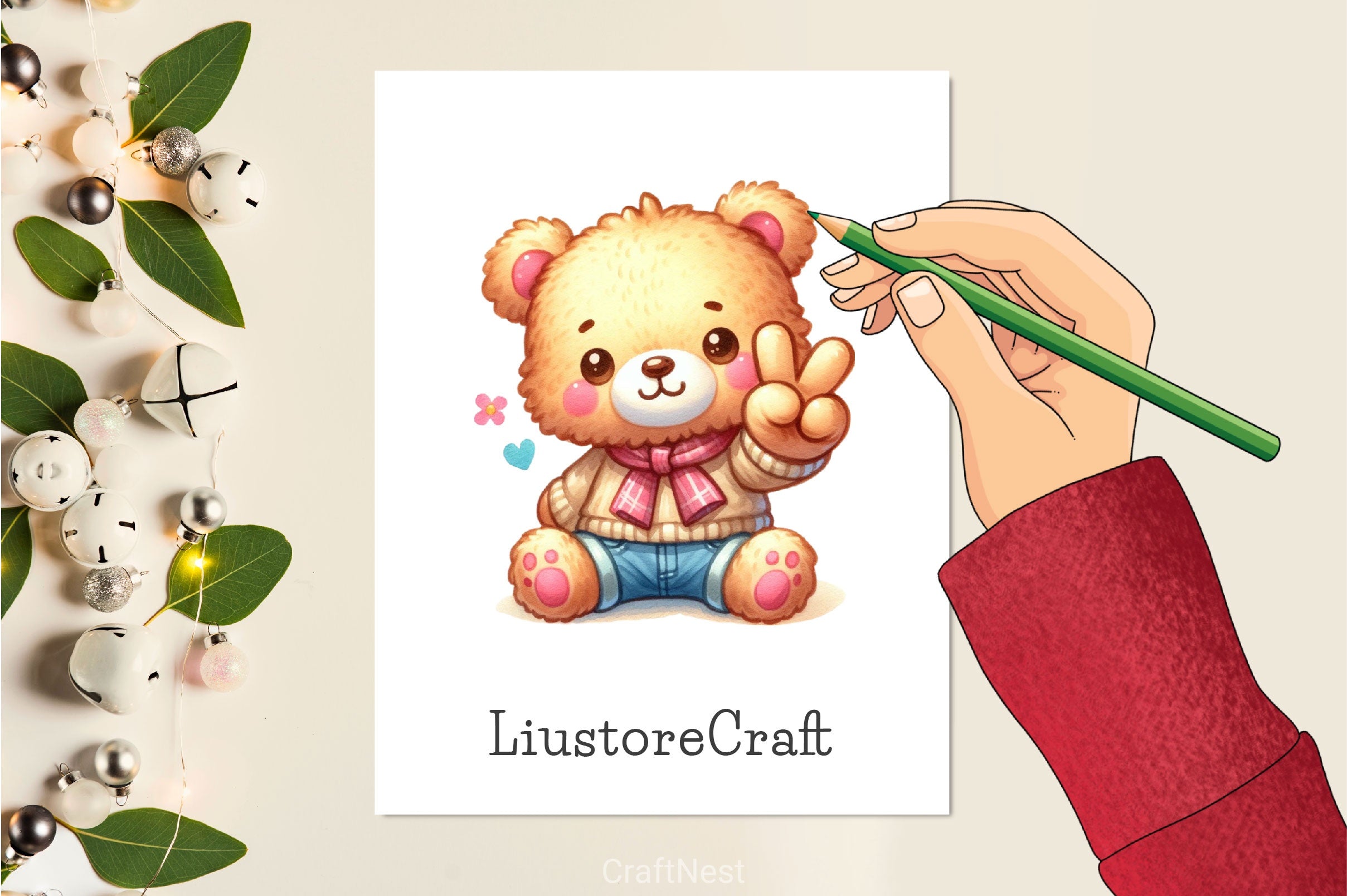 Cute Animals Giving Peace Sign Clipart Bundle - CraftNest - Digital Crafting and Art