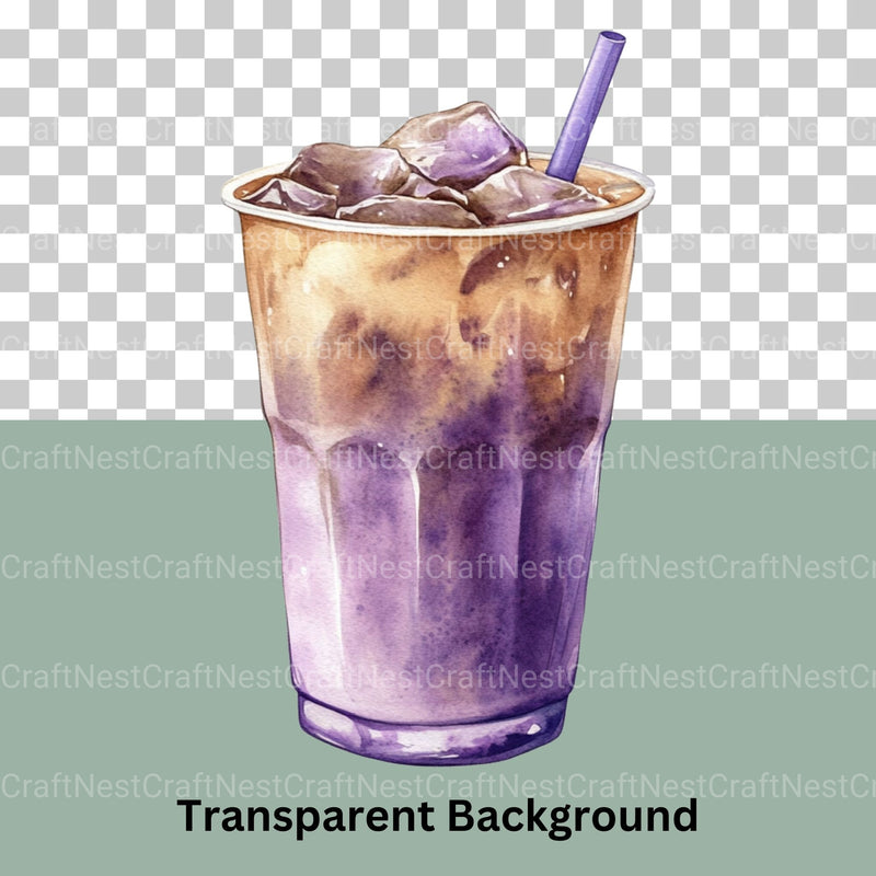 Coffee Purple Clipart Bundle - CraftNest - Digital Crafting and Art