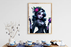 Vintage Pin Up Halloween Girl Clipart Bundle ,11 - CraftNest - Digital Crafting and Art