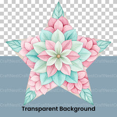 Flower Star Clipart Bundle - CraftNest - Digital Crafting and Art