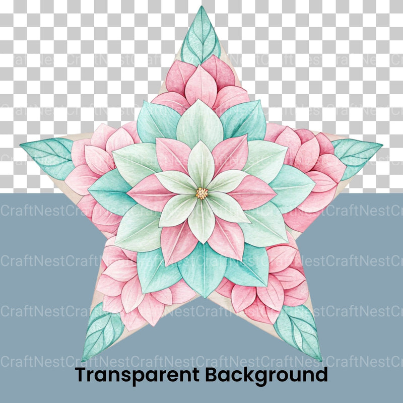 Flower Star Clipart Bundle - CraftNest - Digital Crafting and Art