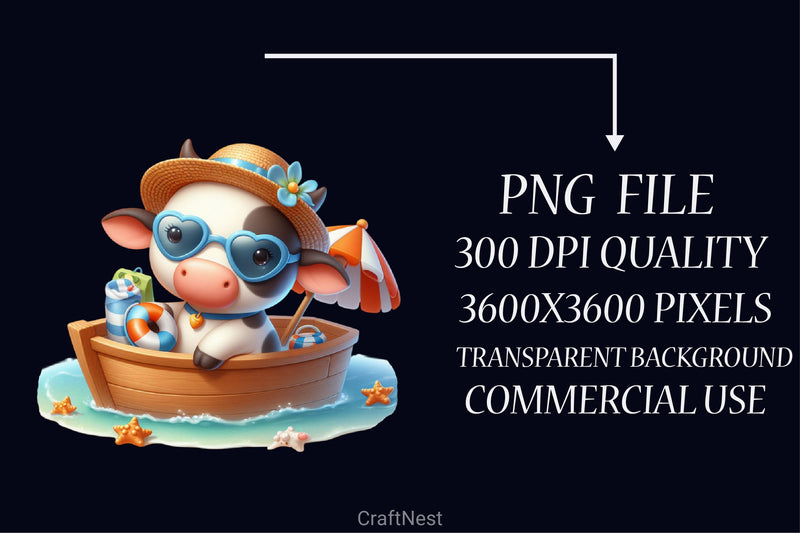 Cute Animals Boat Summer Clipart Bundle - CraftNest - Digital Crafting and Art