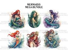 Realistic Mermaid Clipart - CraftNest