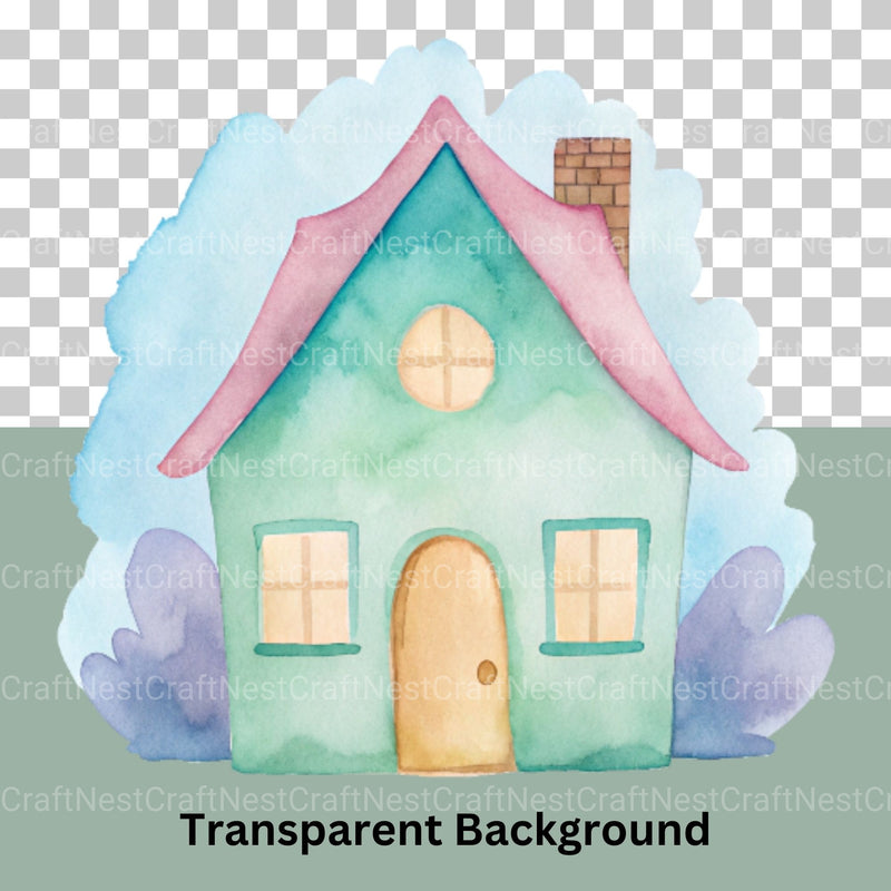 Cottages Clipart Bundle - CraftNest - Digital Crafting and Art