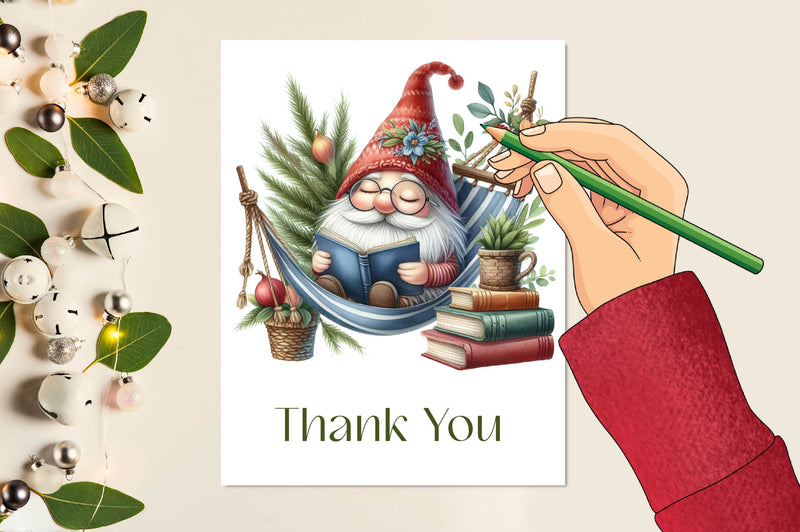 Gnome Christmas Clipart Bundle - CraftNest - Digital Crafting and Art