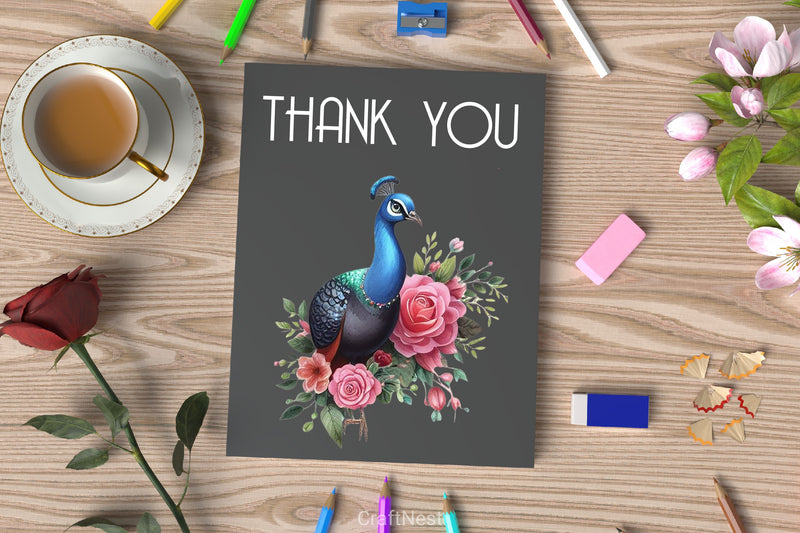 Valentine Peacock Clipart Bundle - CraftNest - Digital Crafting and Art