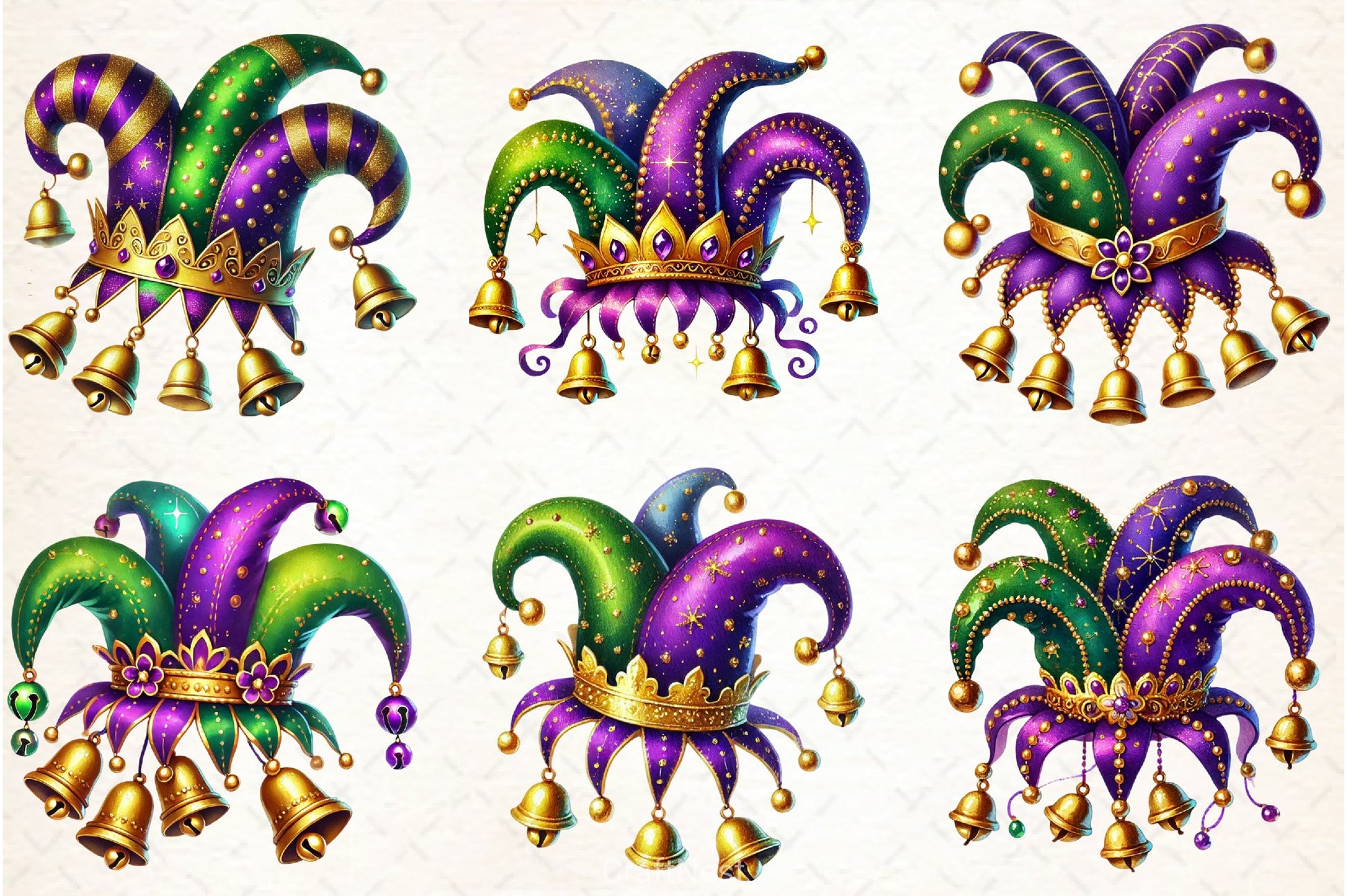 Mardi Gras Hat Clipart Bundle - CraftNest - Digital Crafting and Art