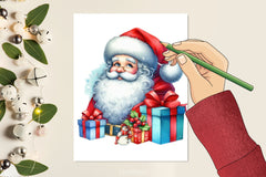 Santa Claus Gift Box Clipart Bundle - CraftNest - Digital Crafting and Art