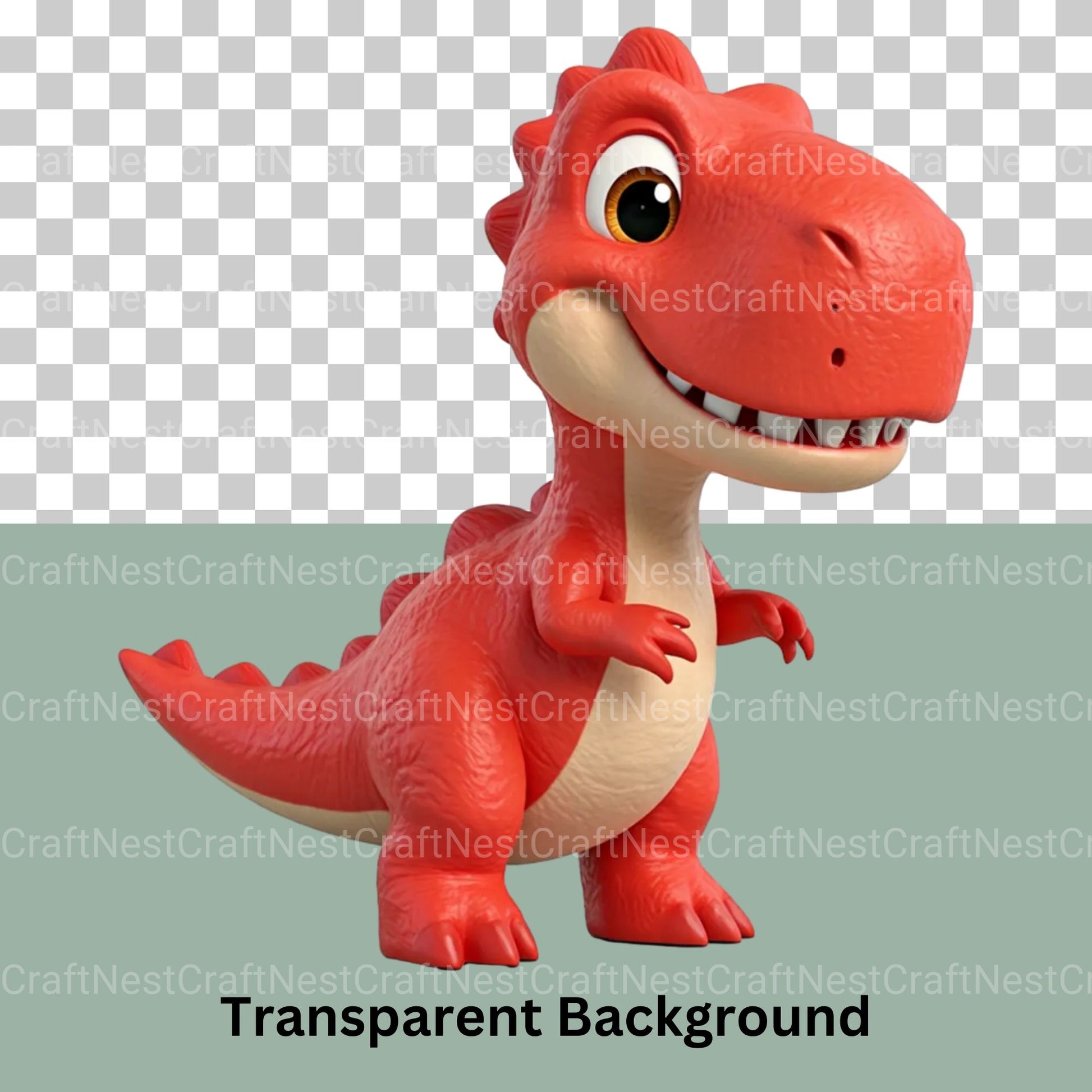 3D Baby Dinos Clipart Bundle - CraftNest - Digital Crafting and Art
