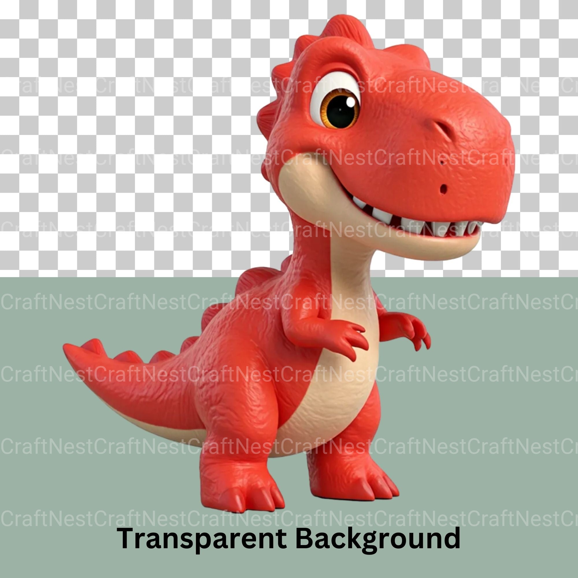 3D Baby Dinos Clipart Bundle - CraftNest - Digital Crafting and Art