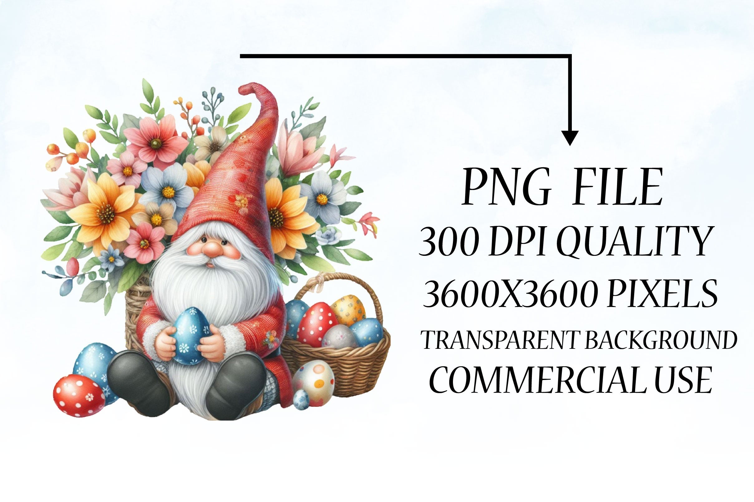Easter Gnome Clipart Bundle 17 - CraftNest - Digital Crafting and Art