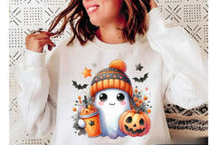 Cute Ghost Cute Halloween Clipart Bundle 14 - CraftNest - Digital Crafting and Art