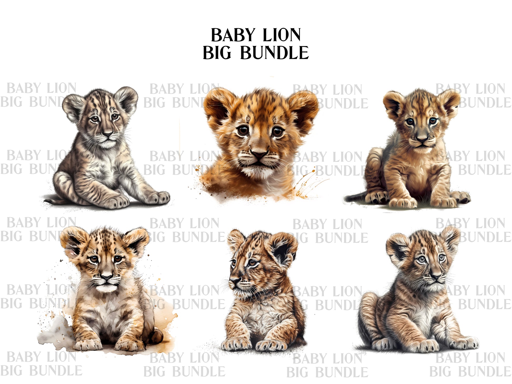 Baby Lion Clipart - CraftNest