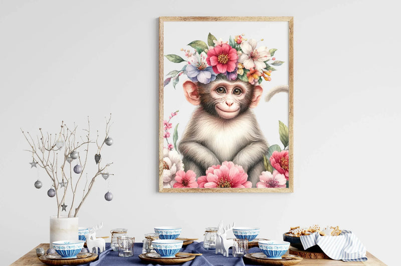 Cute Monkey Clipart Bundle - CraftNest - Digital Crafting and Art