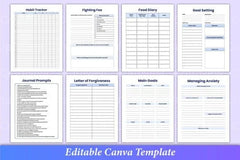 Mental Health Worksheets Collection - CraftNest - Digital Crafting and Art