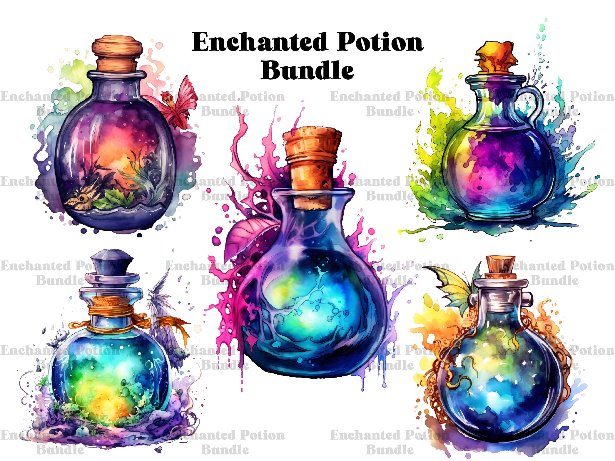 Enchanted Potion Clipart - CraftNest