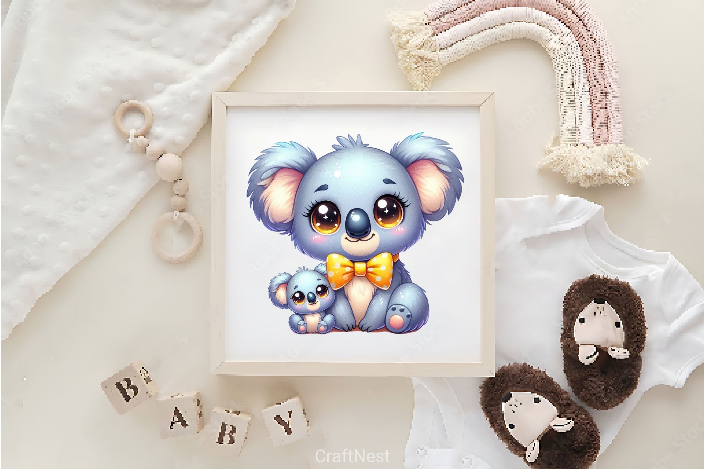 Mama And Baby Animals Clipart Bundle - CraftNest - Digital Crafting and Art